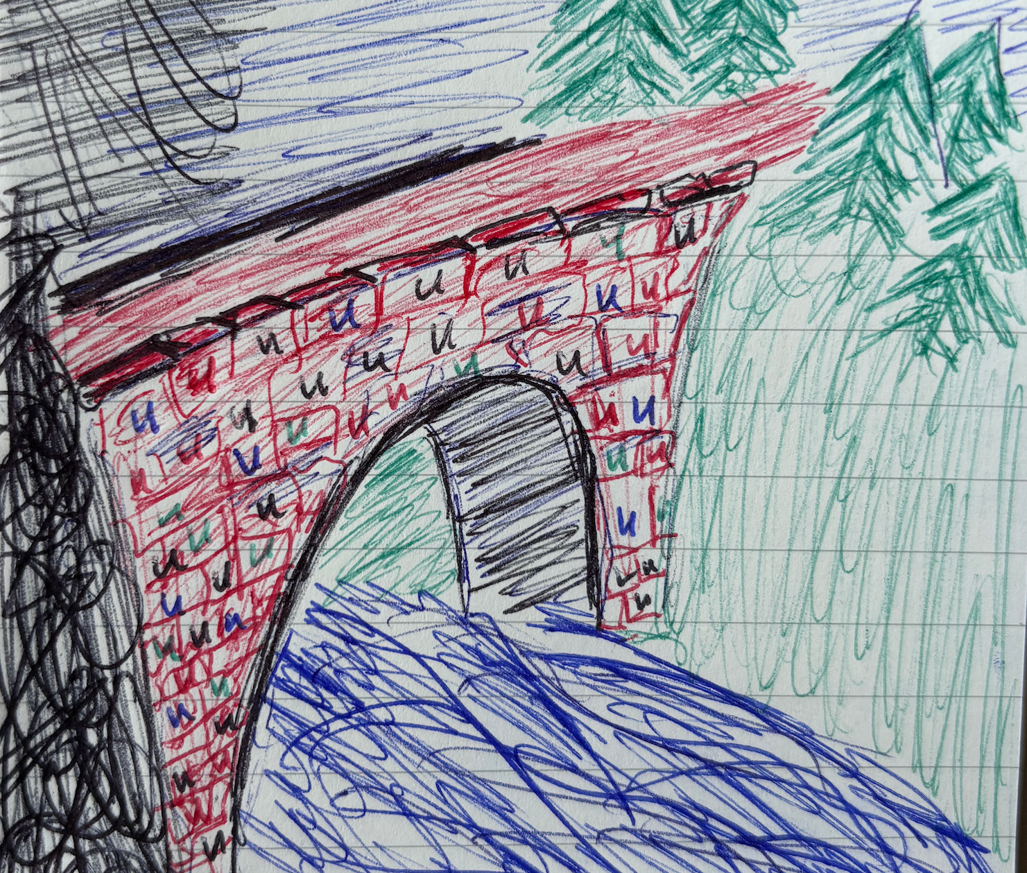 bridge from past to future, from light to dark - each brick is one of you