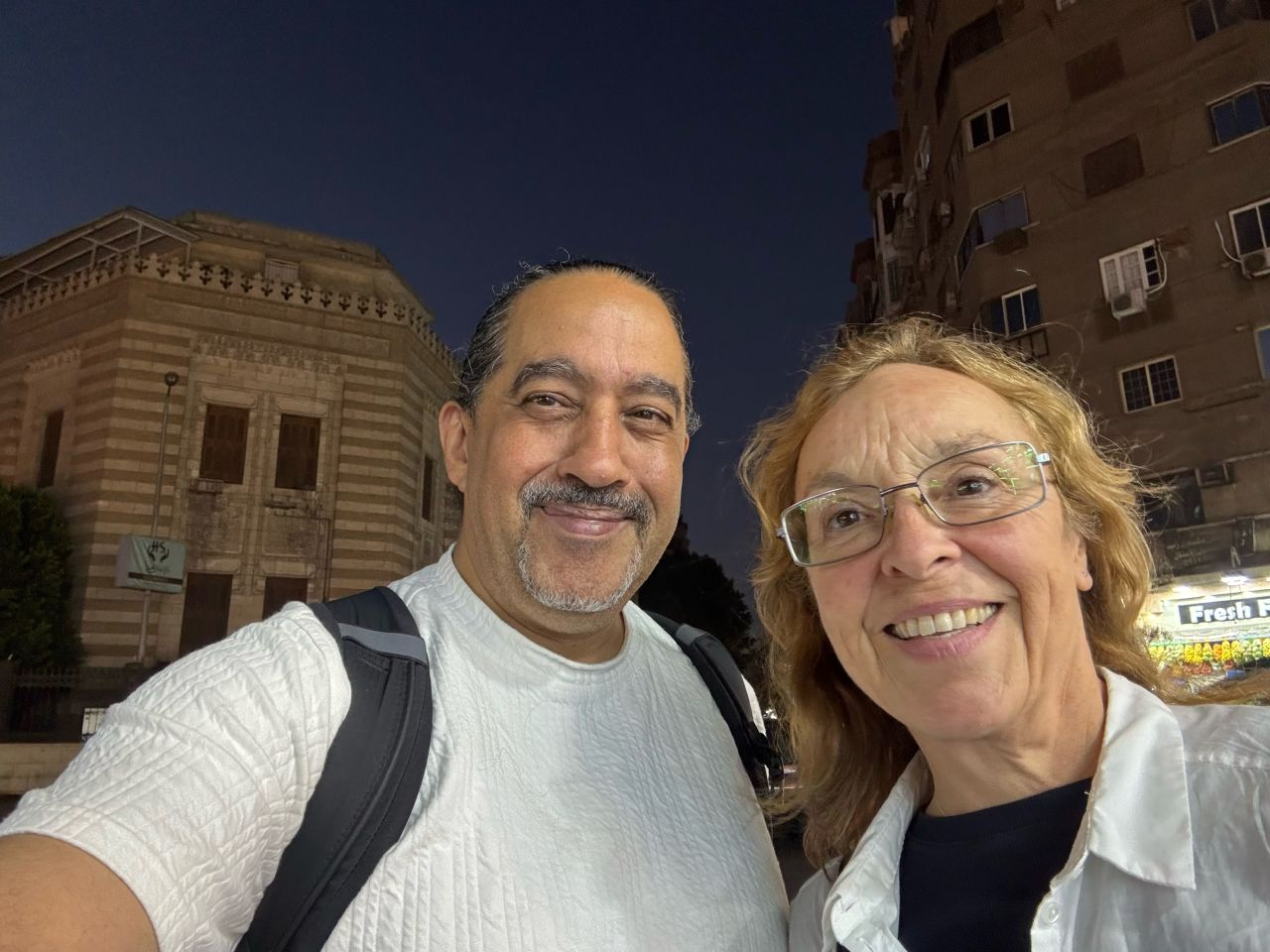 Samir & Jane in downtown Cairo